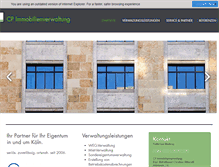 Tablet Screenshot of cp-immobilienverwaltung.de